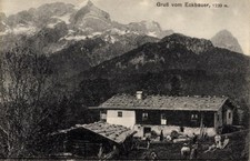 Ak Eckbauer Garmisch Partenkirchen in Oberbayern, Berghütte - 4908381