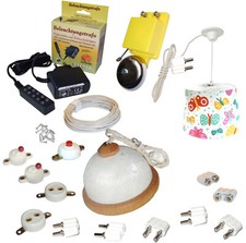 Startset Puppenhausbeleuchtung 3,5V Trafo,2 Lampen,Klingel,Schalter etc. Kahlert