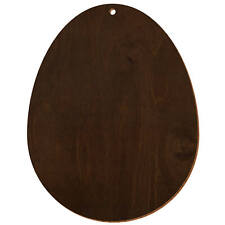 Holz Ostereier Kastanie- beidseitig lackiert mit Loch - 3-50 cm Osterdeko