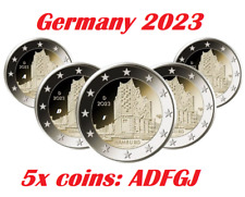 Deutschland 5x Münzen 2€