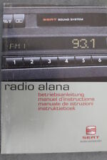 Seat Radio Alana - Bedienungsanleitung "2002" Betriebsanleitung