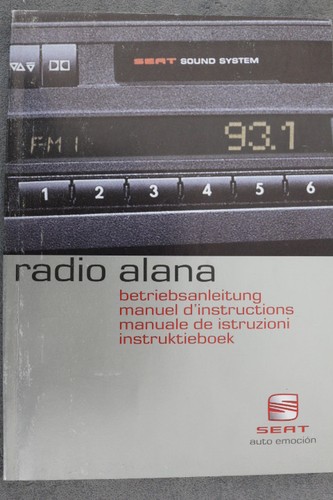 Seat radio alana - radio,