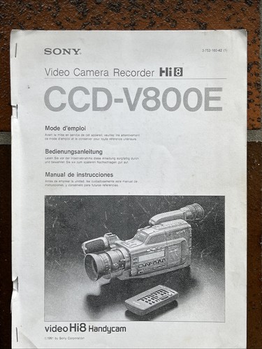 Sony ccd v800e video - ,