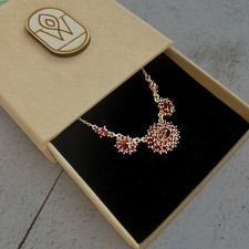 Antike böhmische granatkette - antike,