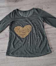 Street One Shirt Bluse • Gr.  38 • khaki • 3/4-Arm • NEU • NP 39,99 € (V)