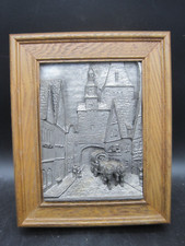 Alter Antiker Schlüsselkasten  Schlüsselschrank Relief Rothenburg ob der Tauber