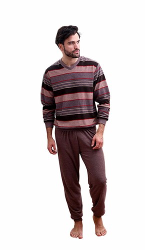 Herren frottee pyjama - frottee,
