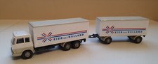 Wiking 1:87 Lkw Hanomag Henschel Kofferzug "Eier aus Holland" gebraucht o.OVP 