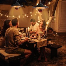 Deckenheizstrahler Infrarot 1500/2000W Heizstrahler Außen Terrasse Hängend DE