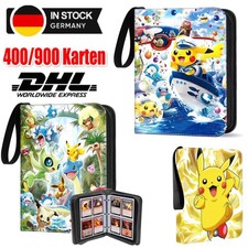 XXXL Sammelalbum für 400/900 Pokemon Karten Sammelmappe 4- Pocket Ordner Heft DE