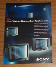 Seltene Werbung SONY KV-27 XRD