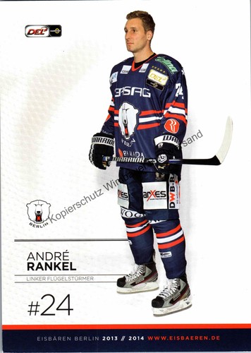 Autogrammkarte andre rankel - autogrammkarte,
