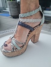 Riemen pumps blau - riemen-pumps., blau-