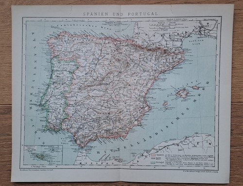 Spanien und portugal landkarte - spanien,