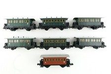 Minitrix Konvolut 7er Set Bayrische Lokalbahn Personenwagen, EVP, (CK052)