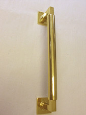 STOSSGRIFF Stangengriff Haustürgriff EDEL Bauhaus Messing Groß schlicht edel