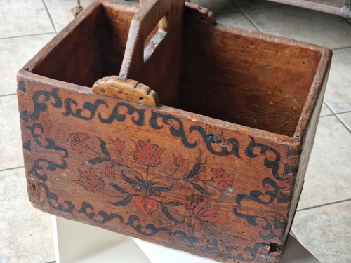 Antik biedermeier holz lade - antik,