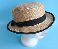 Herren Damen Kreissäge Florentiner  Strohhut Hut Cap Sommer One Size  (13)