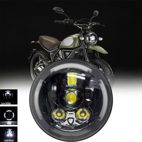 Schwarze led scheinwerfer - led,