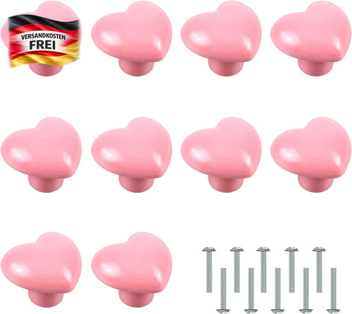 Möbelknöpfe herzform keramik - herzform,