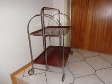 Servierwagen / Teewagen, klappbar, 2 Ebene, 4 Rollen, leicht