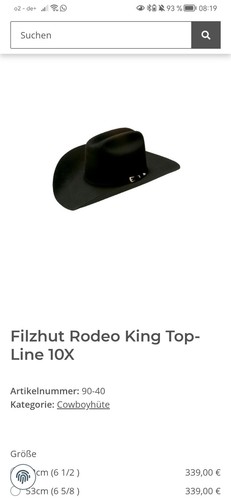 Rodeo king filzhut original - filzhut,