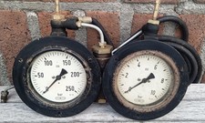 VDO OTA Druck 0-250 und 0-10 bar Instrument 10cm Anzeige Manometer K.L. 1.0