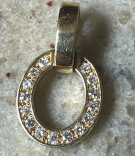 Anhänger Gg 750,Diamanten VSI /SI, 0,3 Karat, 25mm Länge,13 mm Breite,3,61 Gramm