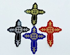 Cross Fleur de Lys Woven Iron