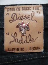 Diesel Saddle Jeans Hose W 34 /L 34, Silber Sattel, Weiter Oberschenkel ! KULT !
