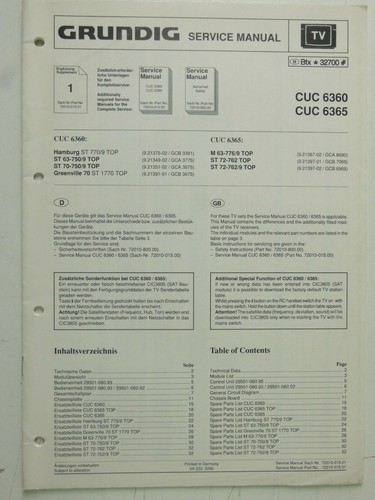 Grundig service manual - grundig,