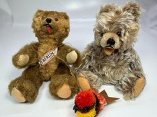 3 Stk altes PLÜSCHTIER TEDDYBÄR BERLINER BÄR VOGEL Spielzeug Plüschbär