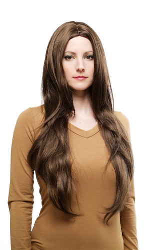 Perücke wig dunkelbraun glatt - dunkelbraun,