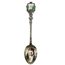 Andenkenlöffel ONTARIO Kanada Wappen versilbert EPNS Souvenir Spoon Vintage