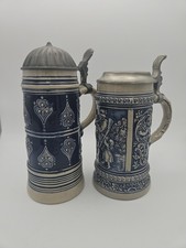 2 Gerzit Bierkrüge mit
