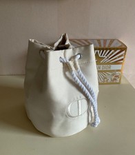 Christian Dior CD Beutel Kosmetiktasche  Tasche off-white mit Kordel