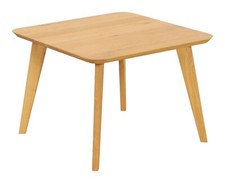 Couchtisch Beistelltisch Kaffeetisch Braun Wildeichenholz massiv geölt 65 x 65 c