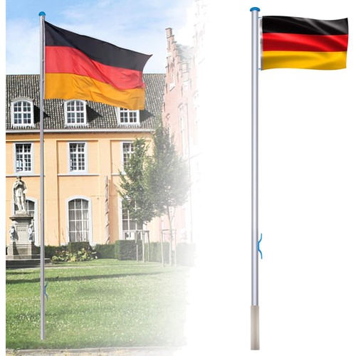 Fahnenmast aluminium 50m - aluminium, 6,50m