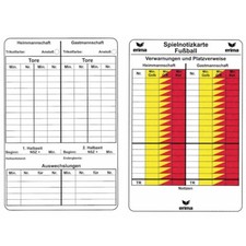 erima Spielnotizkarten für