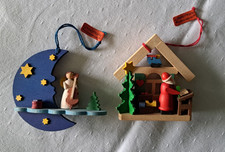 Graupner - Erzgebirge - Holzminiaturen - Weihnachtsdeko - Engel - Weihnachtsmann