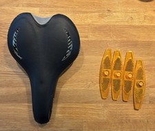 Fahrrad Gelsattel + 4 Katzenaugen