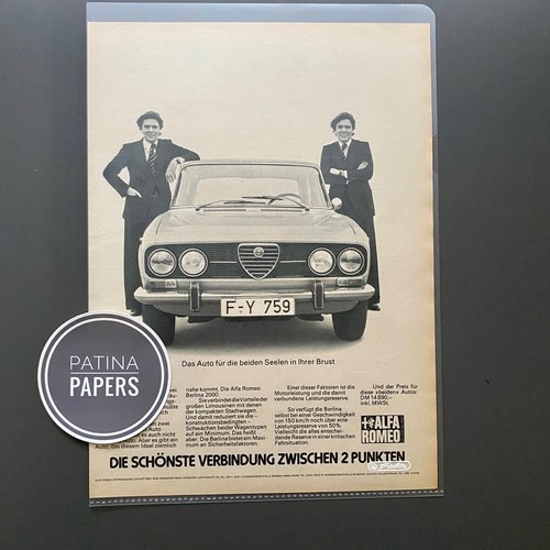 1973 alfa romeo berlina - romeo, 2000