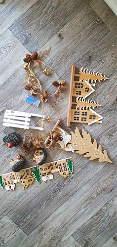 Weihnachtsdeko holz ornament - holz,