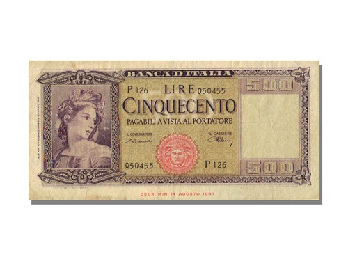 Geldschein italien 500 - geldschein,, lire