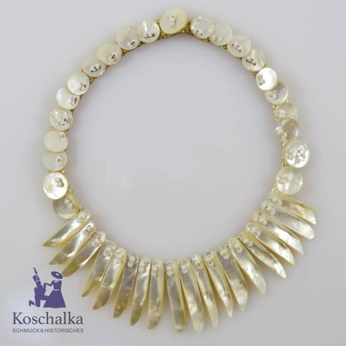 Antikes perlmutt collier - antikes, perlmutt-collier