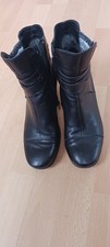 schicke Stiefeletten Think!  Gr. 40 Echtleder schwarz