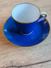 Midcentury Mokka Espresso Sammeltasse Gedeck  Hutschenreuther Eleganz Blau
