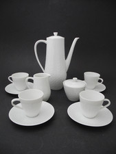 Hutschenreuther Mokkaservice EXELLENZ weiß 4 Personen Vintage Espresso