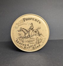 Vintage Propert's Leather and Saddle Soap / Blechdose / ca.: 11 cm Durchmesser✔️