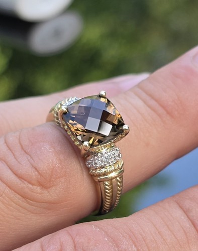 Ring mit rauchquarz oder - mit,